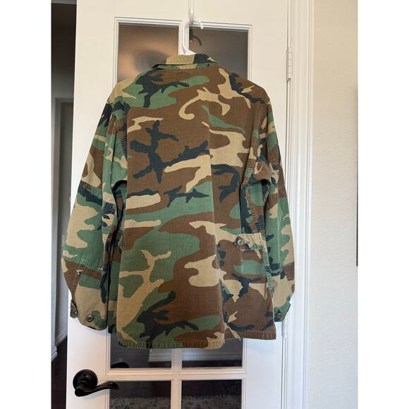 US Army Combat Woodland Camouflage Field Jacket Coat vintage medium regular - Picture 6 of 6